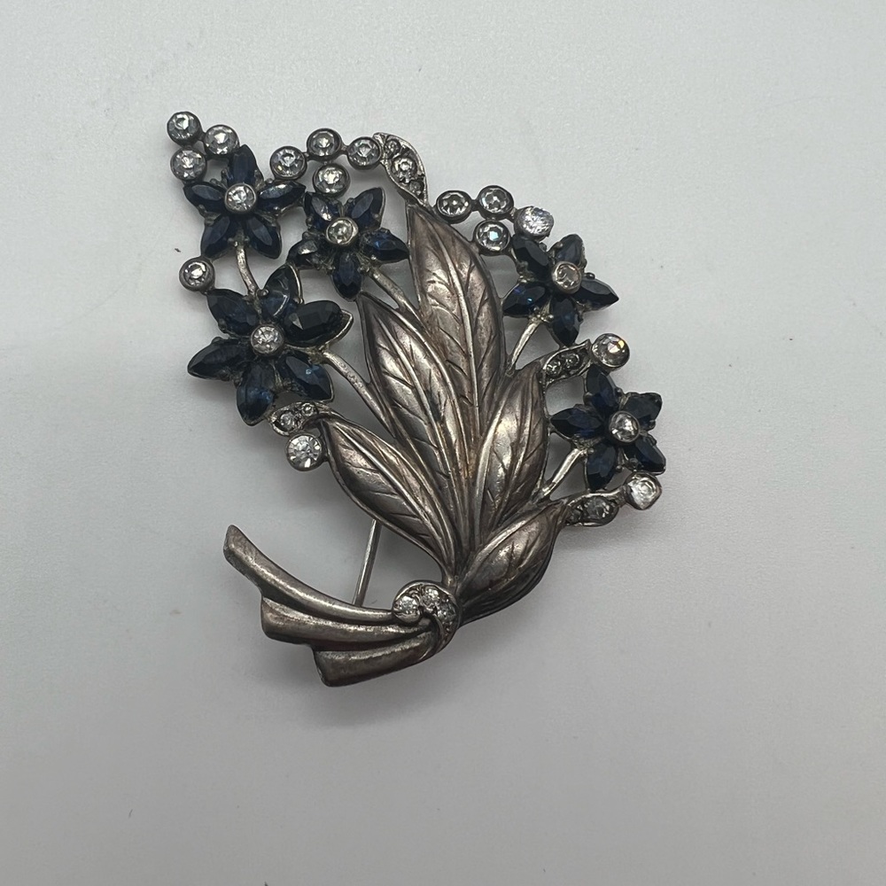 Sterling Silver Bouquet Brooch